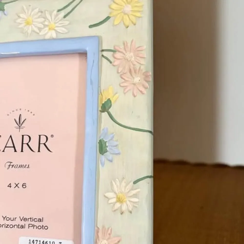 daisy floral frame ceramic